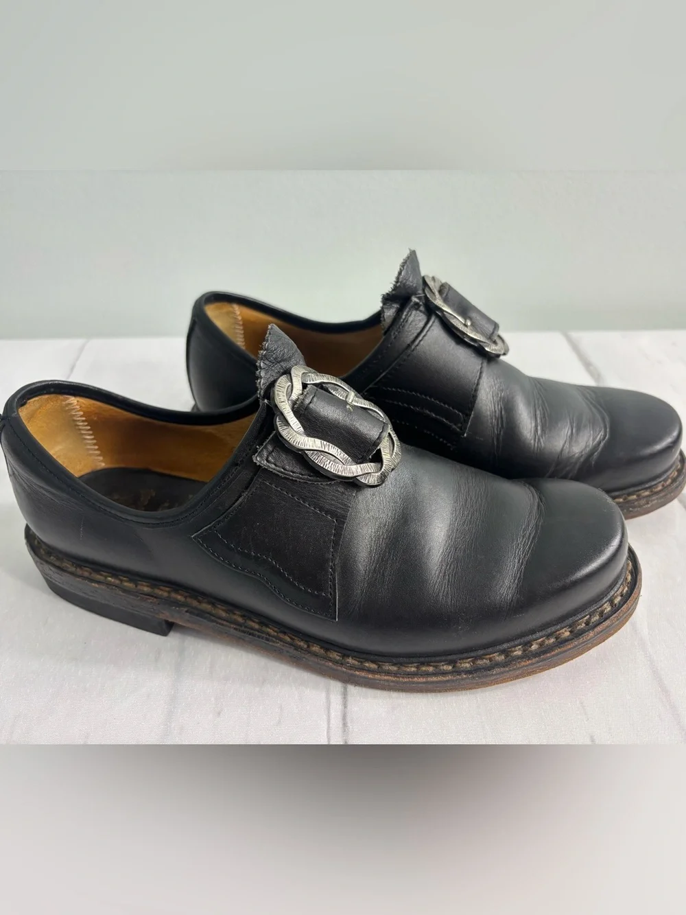 Vintage German Haberstroh Traditional Bavarian Trachten Shoes Men’s Sz 8.5